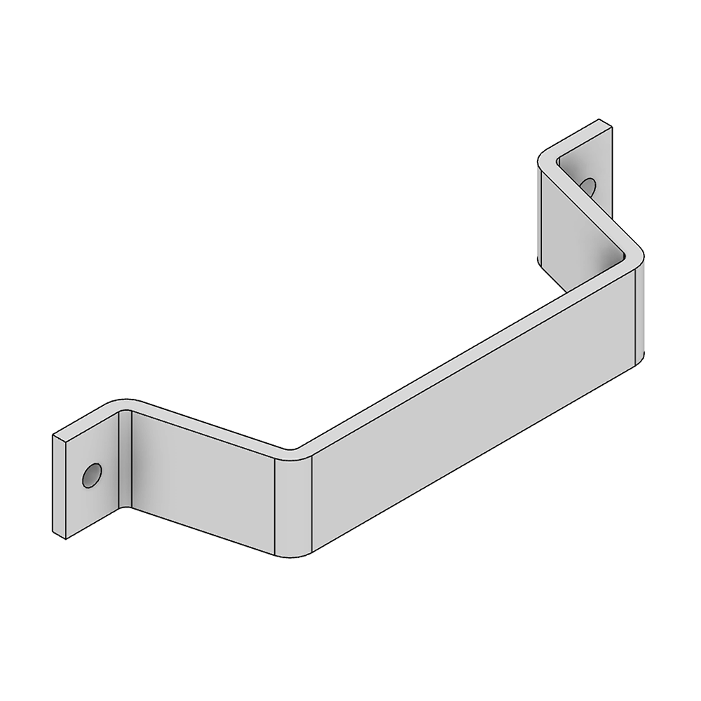 32-154-0 MODULAR SOLUTIONS FORKLIFT BRACKET 260MM L X 40MM W X 71MM H, MOUNTING HARDWARE NOT INCLUDED
